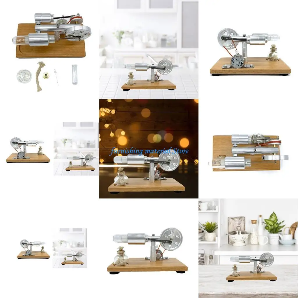 

Y5GD Mini Stirlings Engine Motor Model Scientific Experiment Props Easy Operation