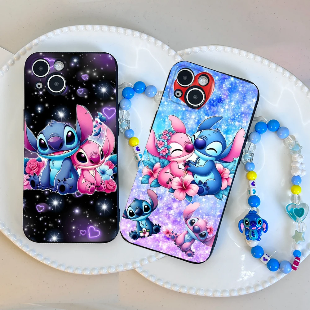 الكرتون غرزة الملاك سلسلة الحال بالنسبة Realme 14 برو زائد 14T 13 11 10 9 8 برو 4G 8i 9i 7 6 5 برو 5i 6i 7i C20 غطاء الهاتف حالات