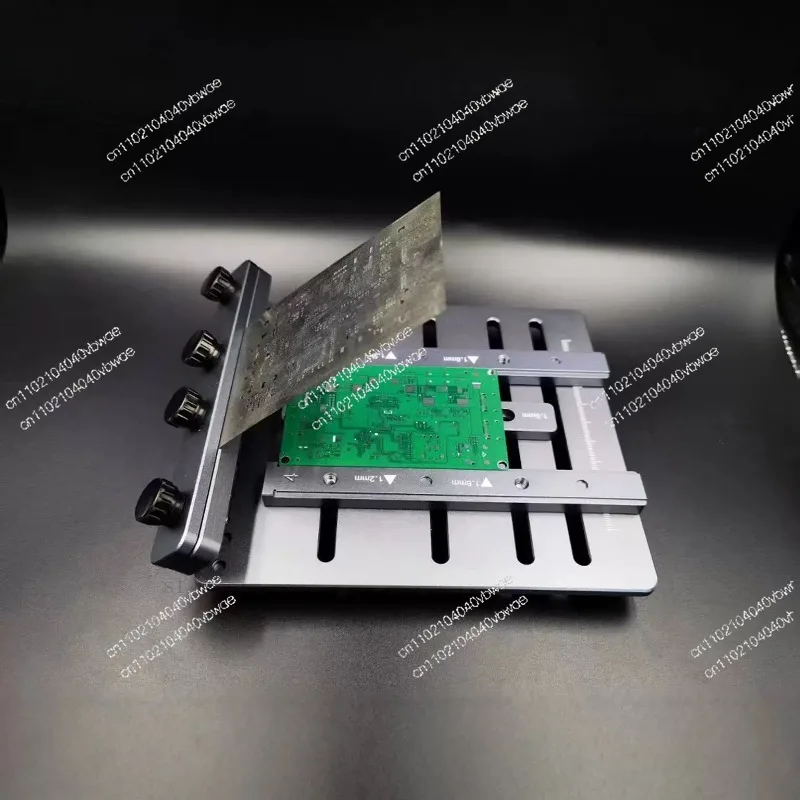 PCB stencil solder paste printing table, stencil fixture SMT stencil brush tin table, mini solder paste printing tool