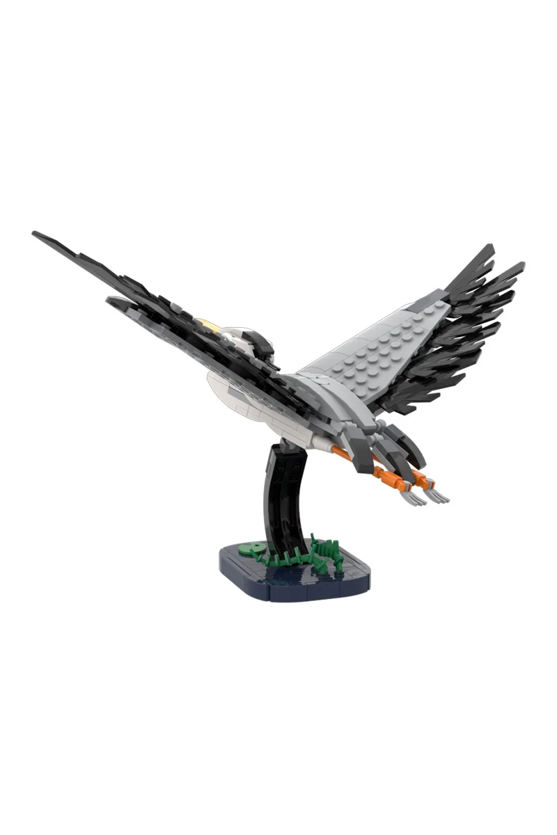 

MOC Flying Heron Bricks Model Flying Heron Birds Animal Building Blocks Assembly Toys Kids DIY Birthday Gifts
