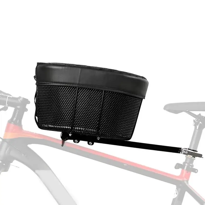 Bike Pet Basket Mountain Bike Shopping Basket Bicycle Front Dog/Cat Rack Bag Bicycle Seat Tube Pet Storage Bag Cycling Accessory