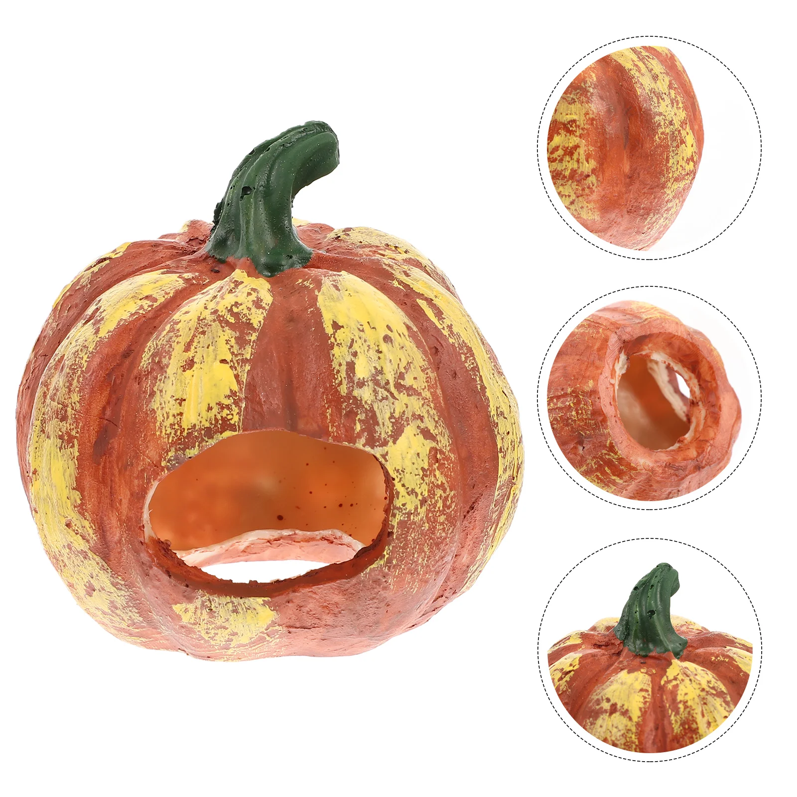 

Pumpkin Hideout House Decor Shrimp Aquarium Cave Resin nament Pet Tank Accessory Adorable Fish Hideaway Home Shrimp