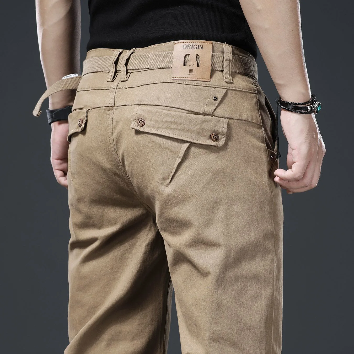 

Мужские повседневные свободные спортивные брюки прямого кроя в американском винтажном стиле, однотонные, высокого качества, для осени и весны