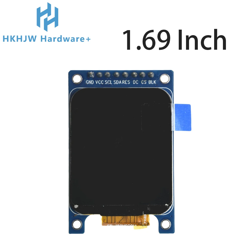 Tela TFT IPS de 1,54/1,69/1,9 polegadas - Tela colorida Full HD, interface SPI com controlador ST7789 para Arduino