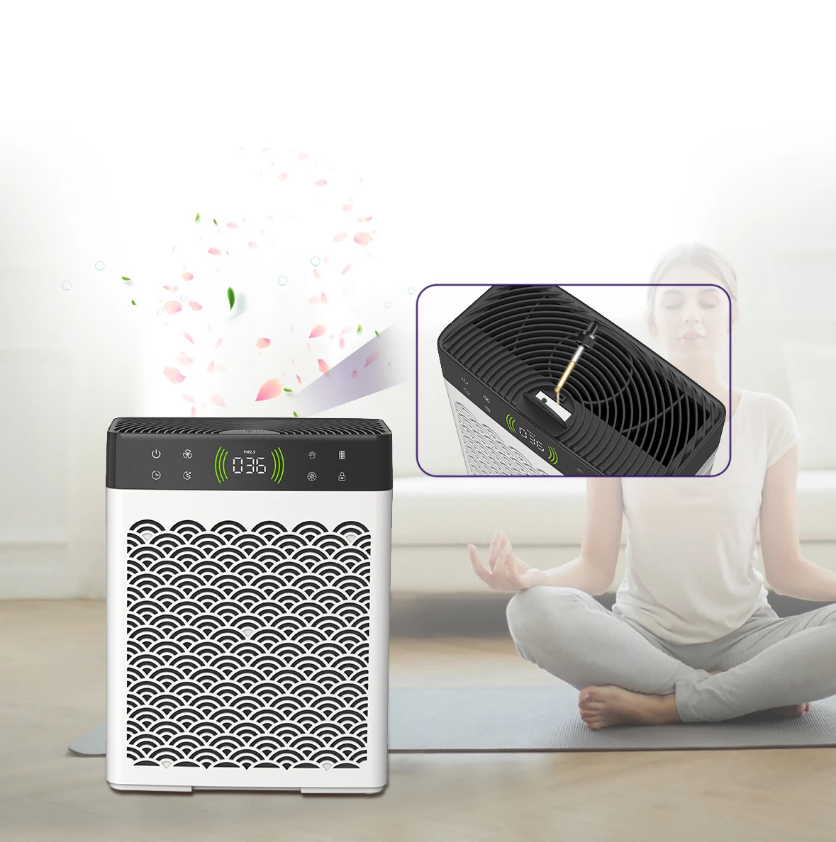 New Design Pet Air Purifier air Cleaner Home Hepa Air Purifier for Allergies Pets Hair