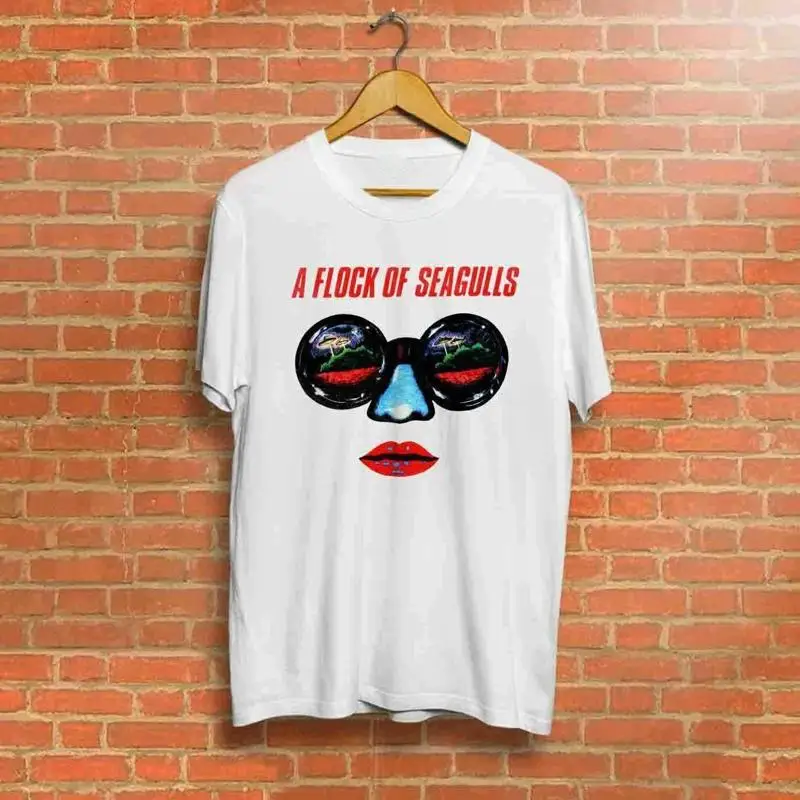 

Vintage A FLOCK OF SEAGULLS Band Cotton White S 234XL T Shirt