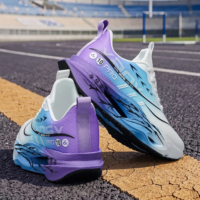 Herren-Laufschuhe - Carbonplatten-Technologie, leichte, dämpfende Sneaker, rutschfeste Trainingsschuhe für das Fitnessstudio, Hochleistungsschuhe für Männer und Frauen in allen Jahreszeiten, stilvolles Sportdesign – Detail 6