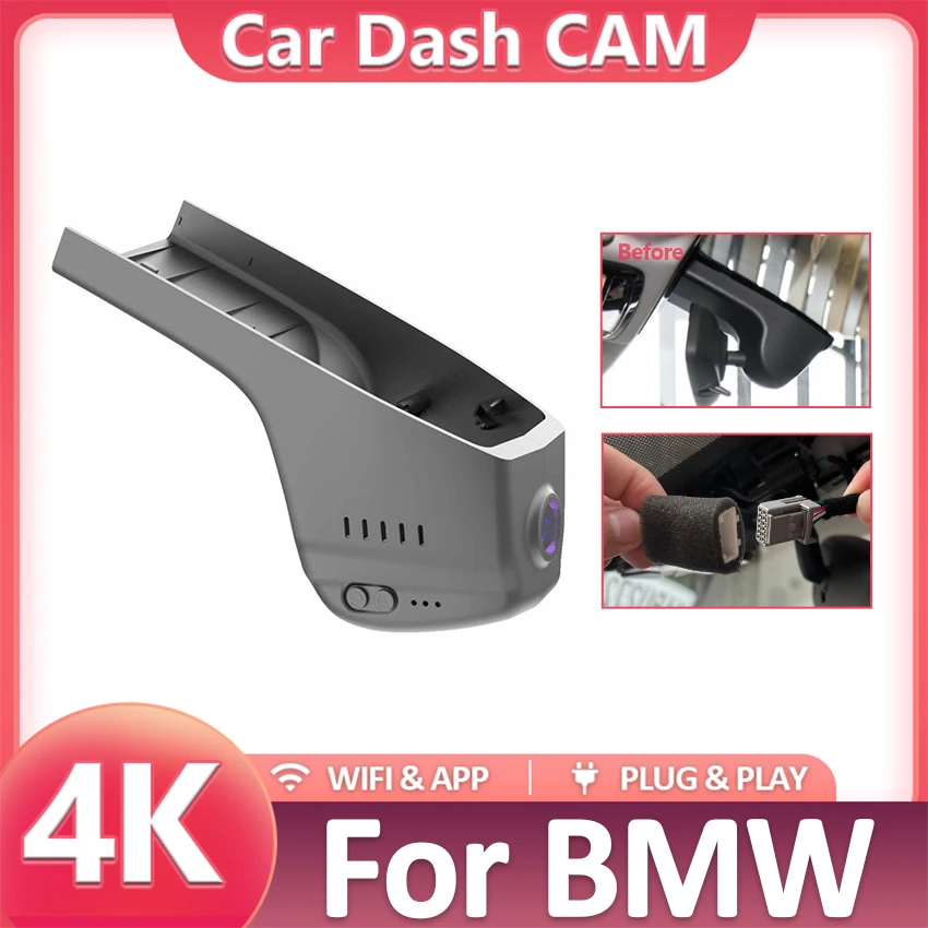

Dash Camera For BMW X7 x5 g05 3 series 330e 2019-2024 4K Car Dash Cam,Car DVR Plug and play Dashcam for bmw