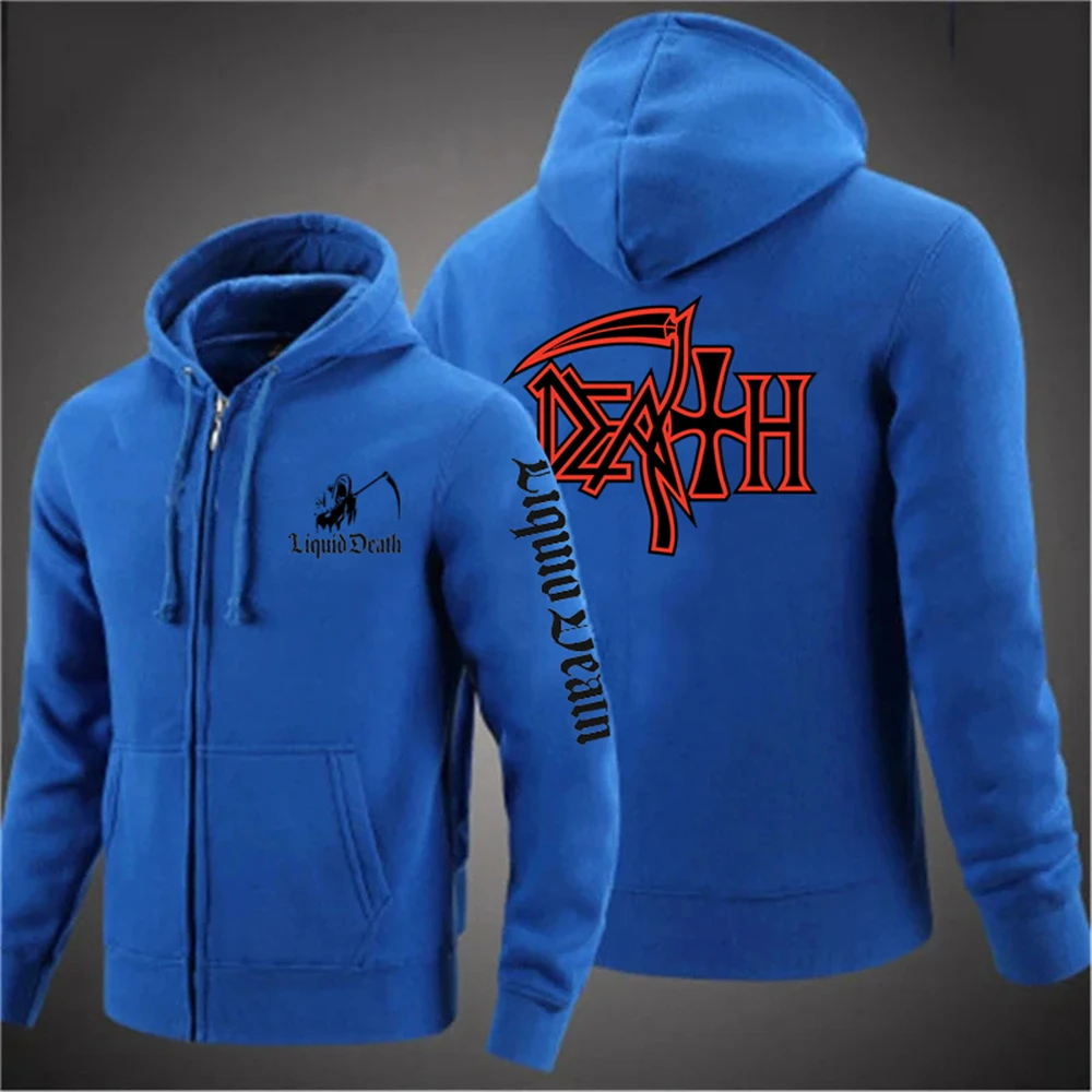 Death Rock Band Heavy Metal Printed2025New Men's Spring Autumn Coats Sleeve Leisure High Quality Sweatshirt Zipper Hooded Jacket - Image 6