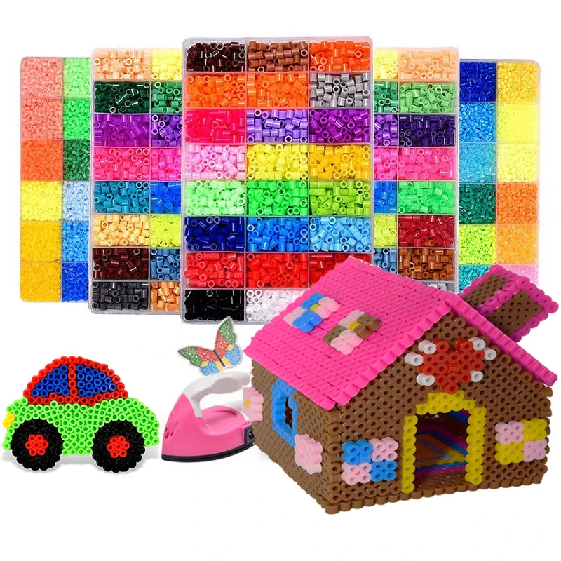 

Плавкие бусины 48 цветов 5 мм 3D пиксель пазл железные бусины ручной работы Декор DIY Сделай Сам пазл высокое качество плавильные бусины