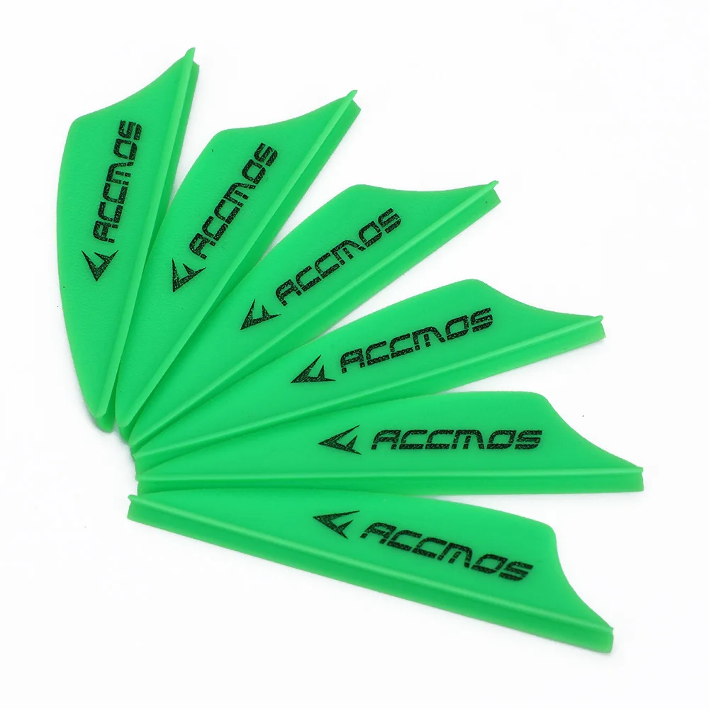 1.75 inch Archery Arrows Vanes Plastic Arrow Feather Fletching for DIY Archery Hunting Targeting Arrows (50pcs)