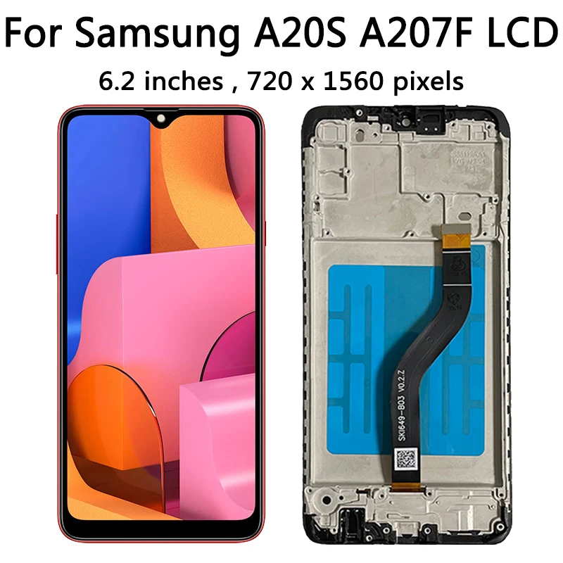 High Quaity For Samsung A20s A207 LCD Display Screen Digitizer Assembly Repacement For Samsung A20S A2070 SM-A207F lcd