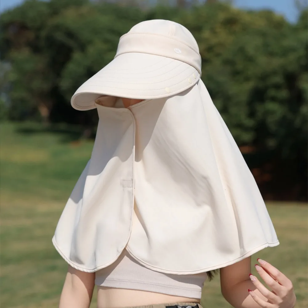 

Foldable Wide Brim Shawl Fisherman Hat UV Anti Neck Protection Hiking Bucket Hat Visors Sunscreen Mountaineering Hat Travel