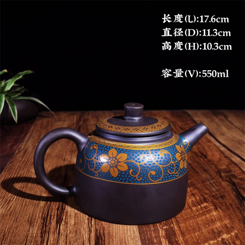 550cc Antique Yixing Purple Clay Tea Pot Handmade Dahongpao Xishi Teapot Chinese Beauty Filter Tea Infuser Zisha Teaware