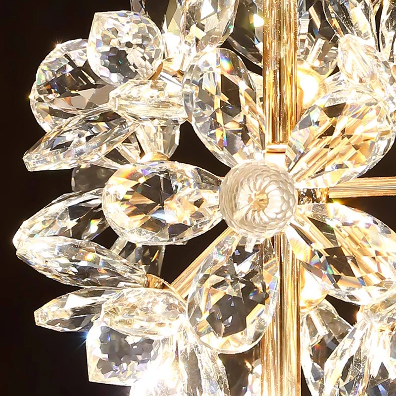

Modern home decoration crystal chandeliers, staircase chandeliers, living room chandeliers, linear lighting fixtures, indoor lig
