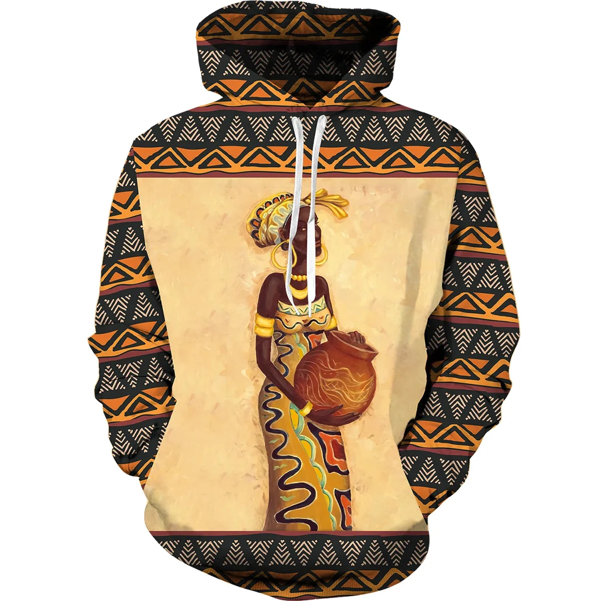 African Folk-custom Pattern 3D Printed Unisex Hoodies Streetwear Men Hip Hop Style Long Sleeve O-neck Men's Hooded Sweatshirts