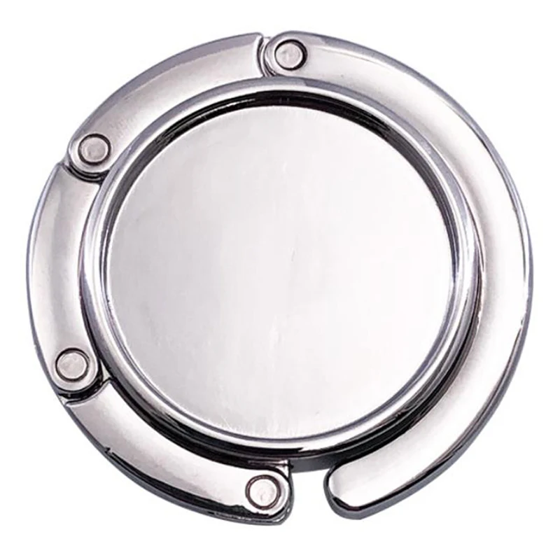 1 قطعة اللون الفضي المحمولة للطي سبيكة محفظة حقيبة يد حقيبة شماعات حامل خطاف الجدول هوك #6