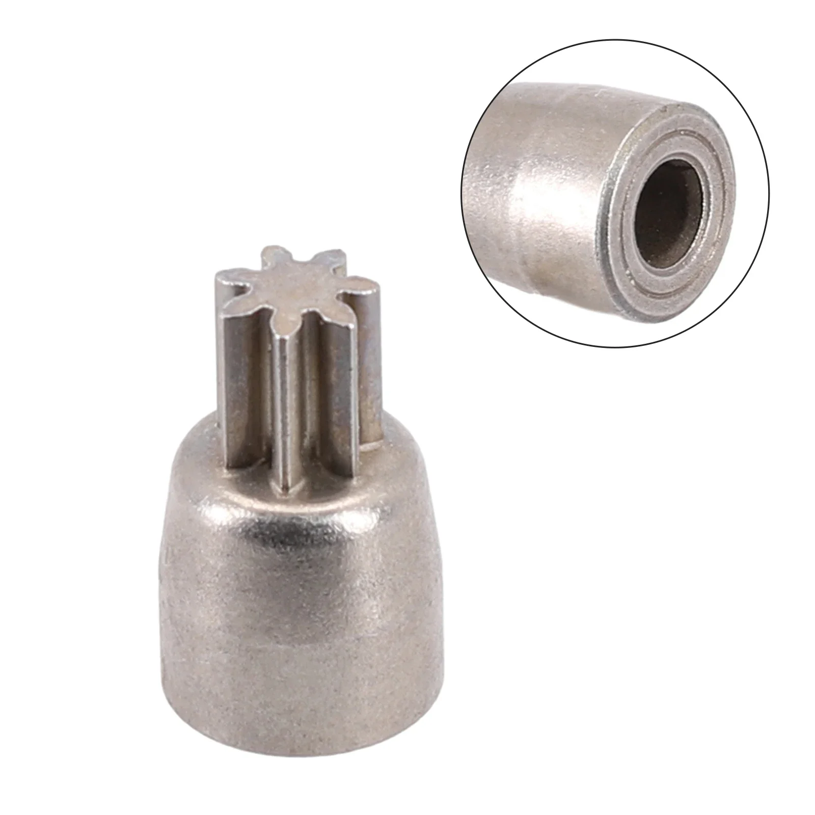 Peças sobressalentes prateadas 18.5*11*11mm 2106 chave elétrica 4.98mm de diâmetro do eixo acessórios de substituição manga de engrenagem