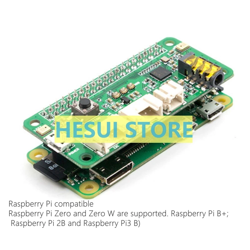 Pi0/3b/b+/4 ReSpeaker Smart Speech Recognition 2 Microphone array