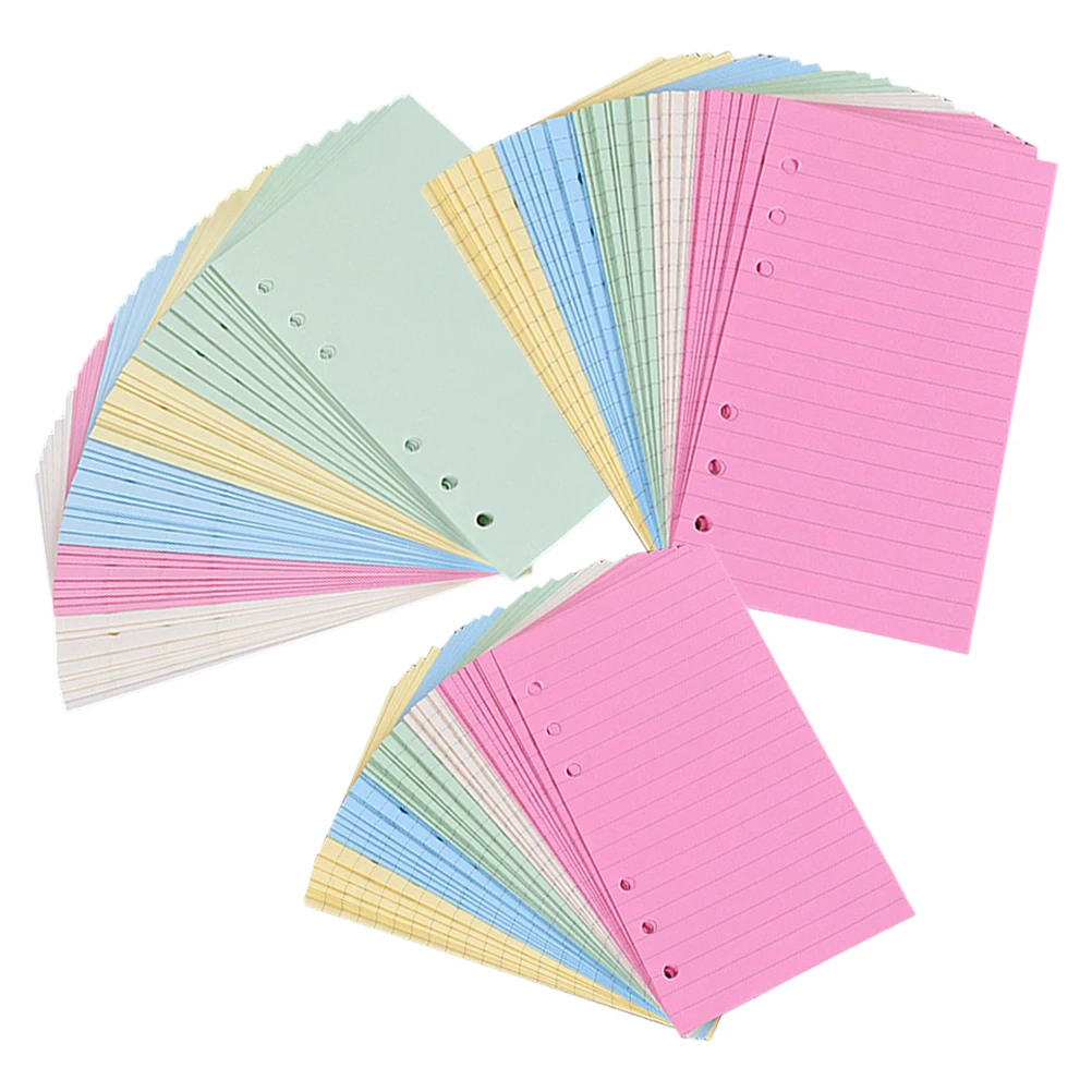 6-Hole Loose Leaf Notebook Refill Paper Smooth Thick Notepad Replacement For Planner Binder Journal Student Office Use