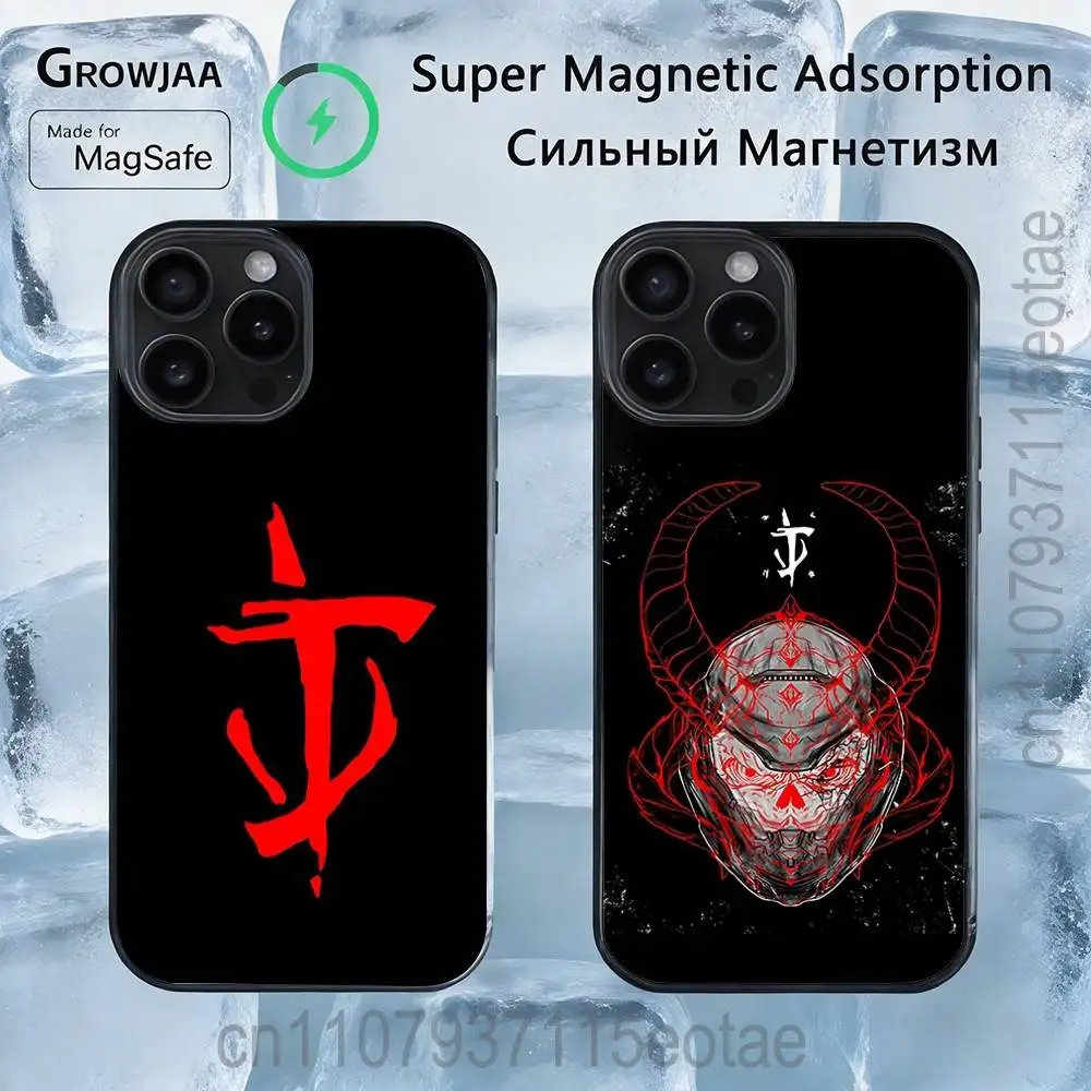 

Game D-DoomS S-Slayer Magnetic Phone Case For IPhone 14 16 17 13 12 11 15 Pro Max Plus For Magsafe Wireless Charge Cover