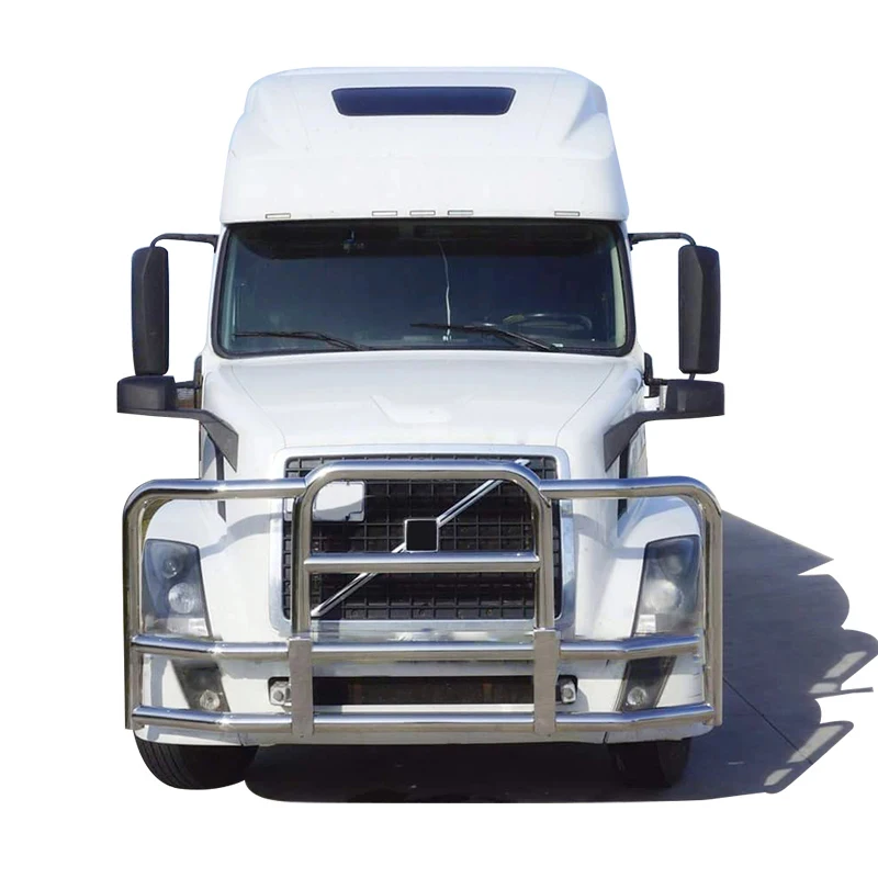 304 Stainless Steel Truck Accessories Deer Guard Silver Color Grille Guards Deer Guard Bumper