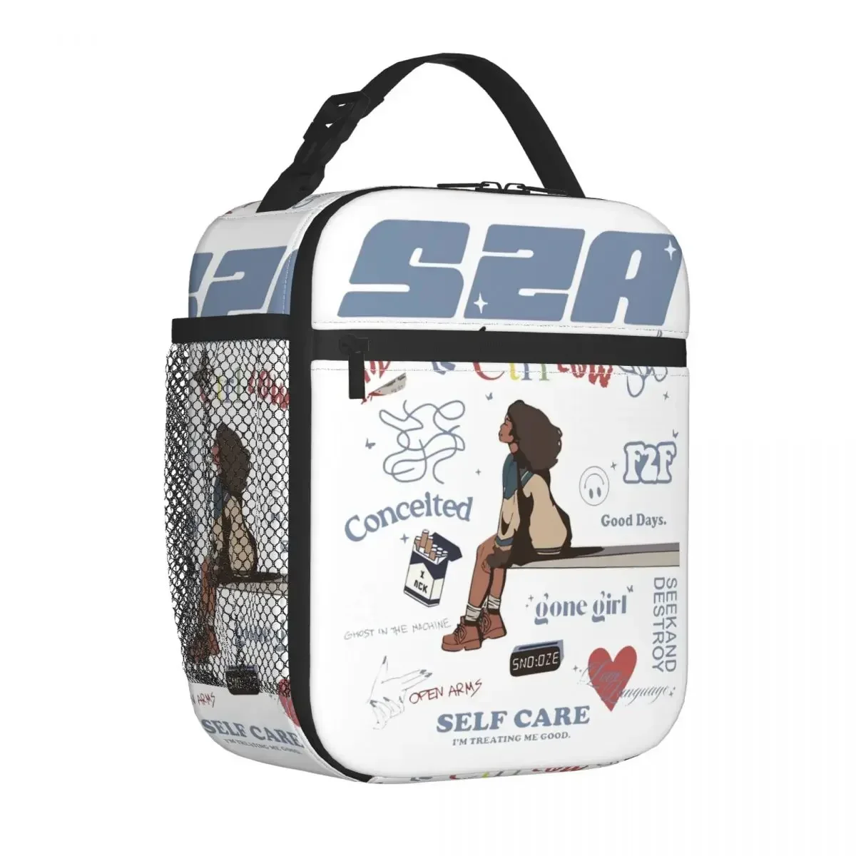 SZA SOS Song Singer Insulated Lunch Bags Food Bag Reusable Thermal Cooler Lunch Boxes For School Office lunch bag