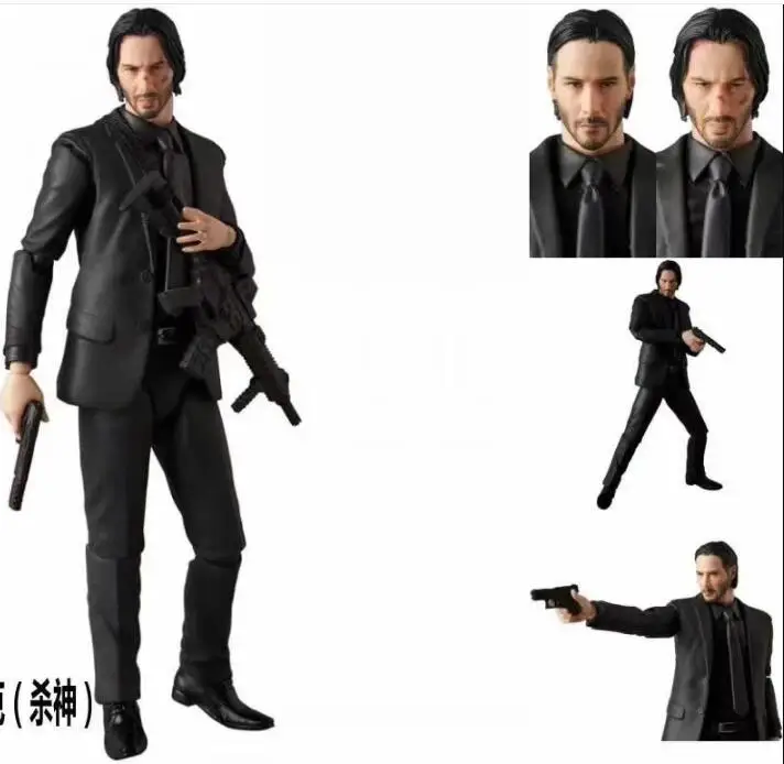 Figura de acción John Wick Chapter 2 de 17cm, muñeco de juguete, regalo de Navidad con caja