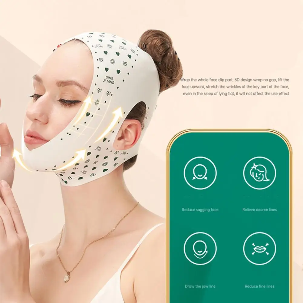 Breathable V Face Band Cheek Lift Up Face Thin Mask Reduce Double Chin V-Line Shaping Bandage Anti Wrinkle Face Bandage