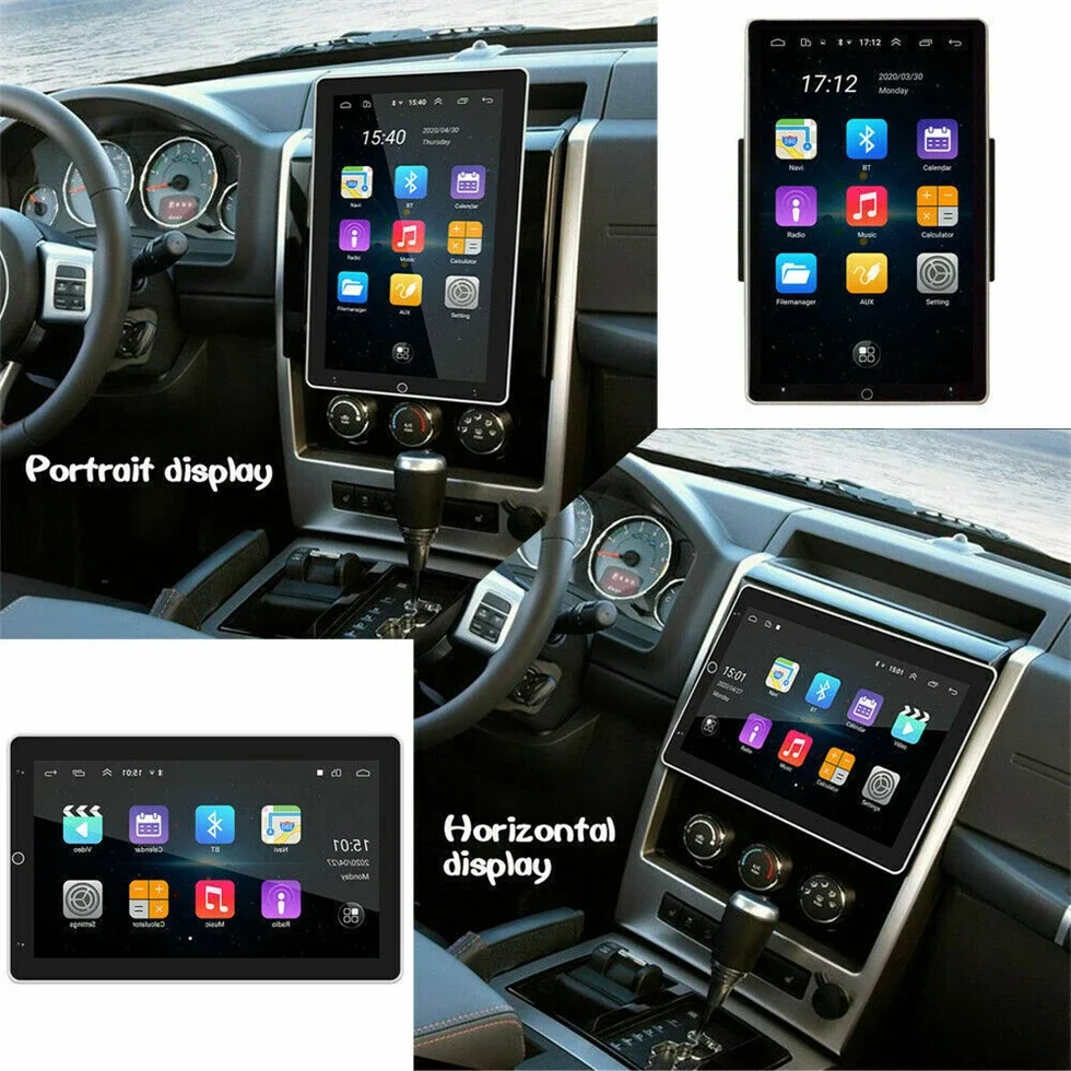 10'' 2din Electric rotation Car radio multimedia player for Universal Navigation GPS AutoRadio Video player support carplay DSP