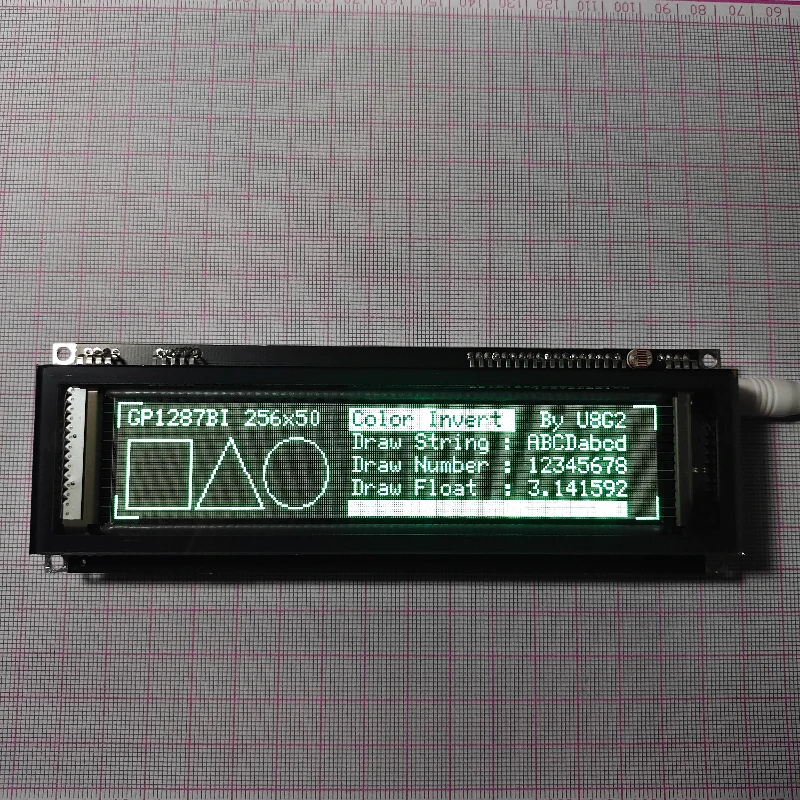 

6.1inch 256x48 VFD Fluorescent Screen Graphic Dot Matrix Display Module Supports A r d u i n o STM32 Development
