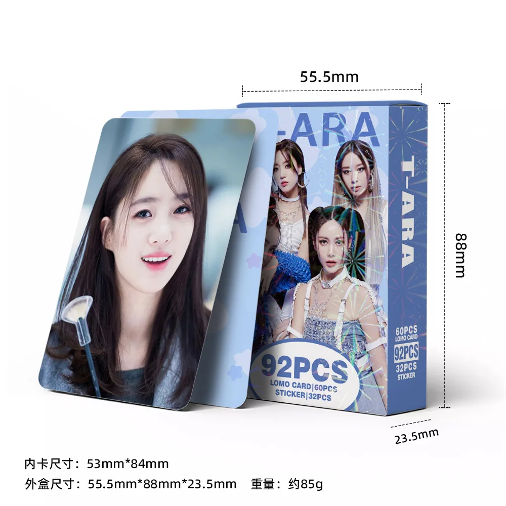 KPOP T-ARA Photocard 16th ANNIVERSARY Boxed Card LOMO Card Sticker Eunjung Hyomin Boram Fans Collection Gift