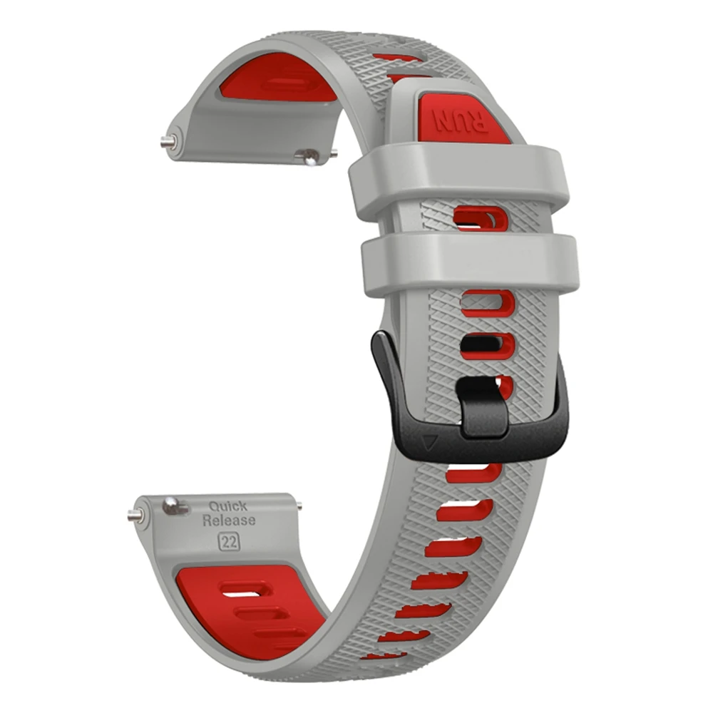 Universele 22mm Sport Siliconen Band Voor Garmin Forerunner 265 255 Muziek band Voor Vivoactive 4/Venu 2 45 MM Armband Horlogeband