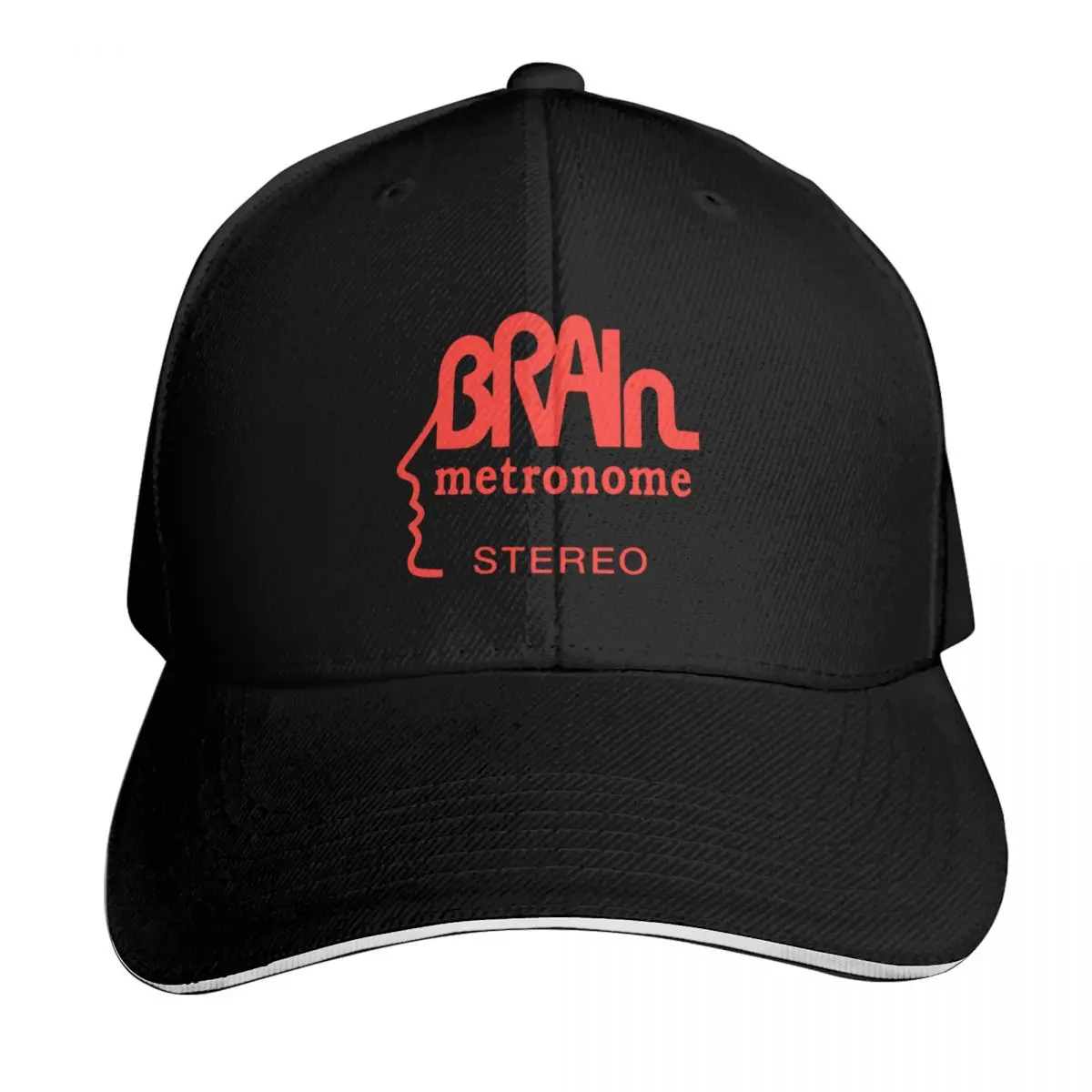 Brain Records Krautrock Baseball Cap Vintage Retro Embroidered Lightweight Packable Gift for Him Her