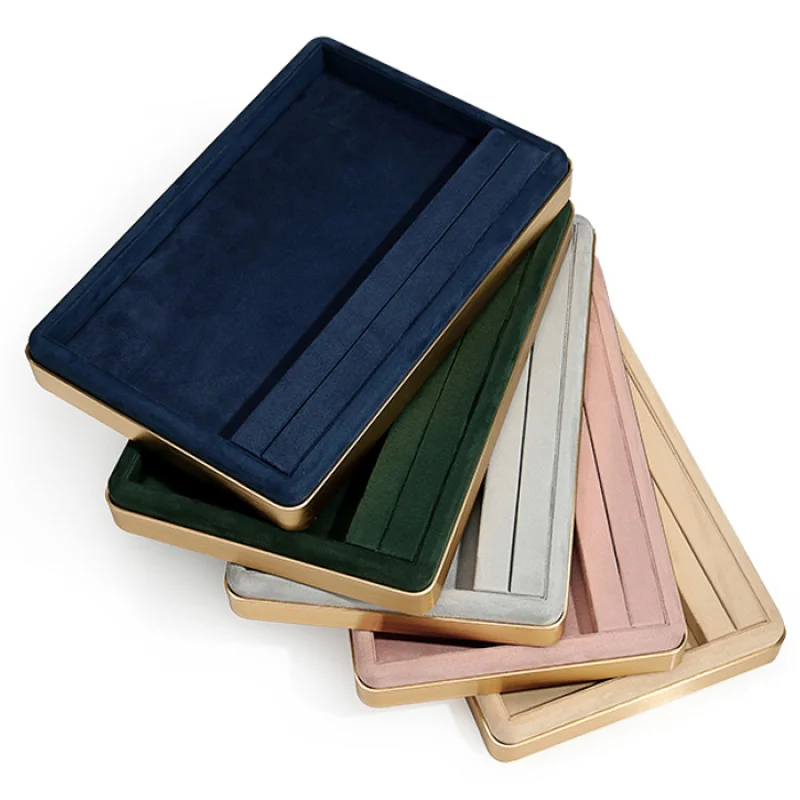 

Customize.High Quality Custom Shop Ring Tray Chain Bracelet Display Metal Jewelry Display Tray