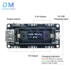 16340 bateria litowa tarcza zasilanie mobilne moduł rozszerzeń Micro USB dla Arduino