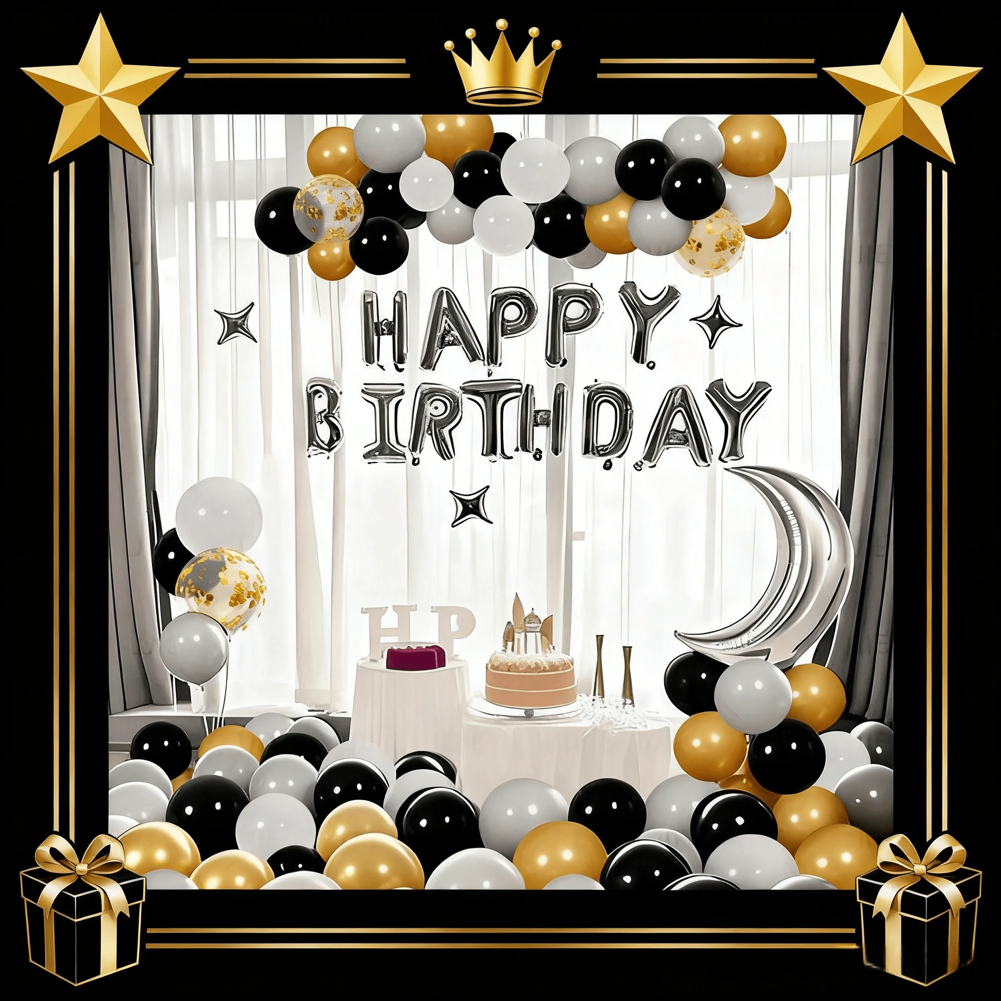 

Multicolor Happy Birthday Foil Balloons Banner Kit Latex Air Globos for Birthday Wedding Party Backdrop Romm Decoration Supplies