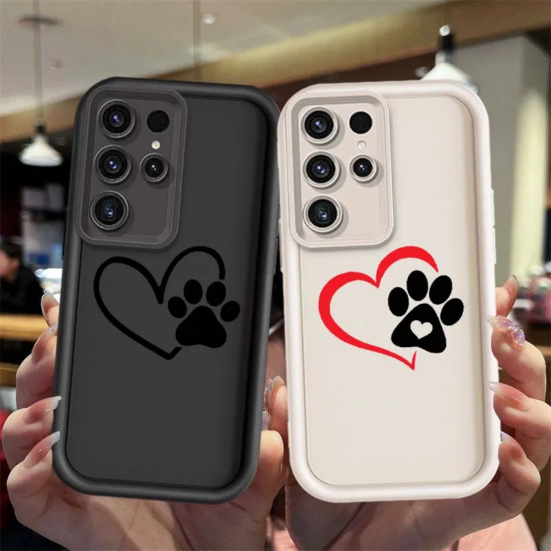 Cute Line Art Design Cover For Samsung Galaxy S25 S24 S23 S22 S21 Ultra Lite Plus FE Eye Ladder Phone Case