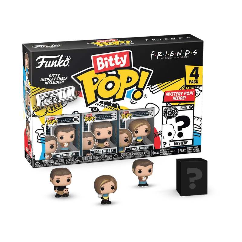 Funko Pop Friends Bitty Blind box Bitty Pop! Friends 4 Pack Series 2 mini Figure Blind box Collectible Limited Edition Model Toy