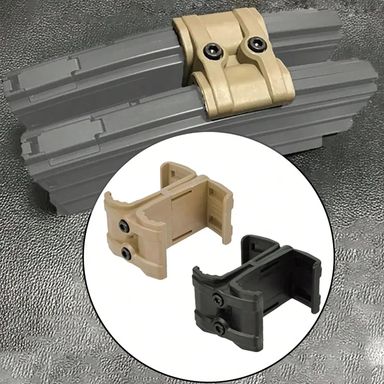 DEZITION Tactical Rifle Gun Mag Parallel Connector For M4 AR-15 Double Magazine Coupler Connector Clip Hunting Accessories