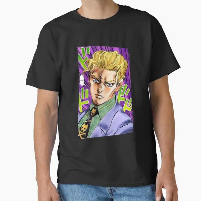 Psycho 0812 JoJo's Bizarre Adventure Anime Gift t shirt Manga JJBA Cartoon printed Graphic Clothes Y2K clothing All size Tops