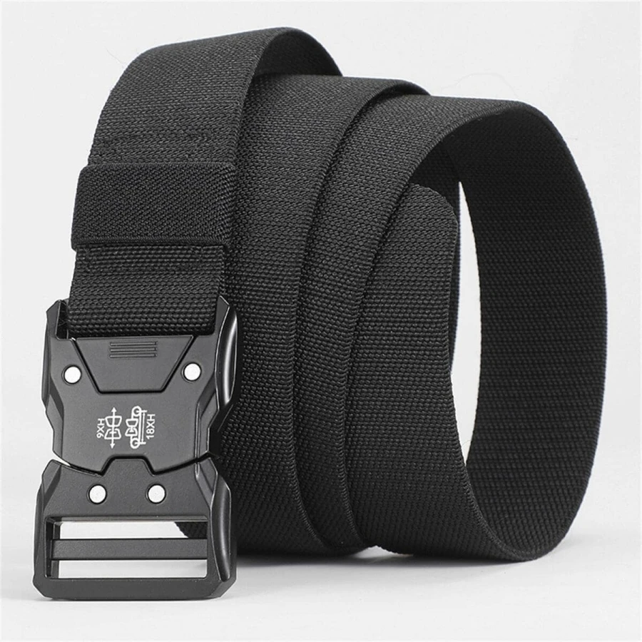 Tactical Belt Quick Release Elastic Belt Casual Tooling Training Belt Men\'s Trousers Belt