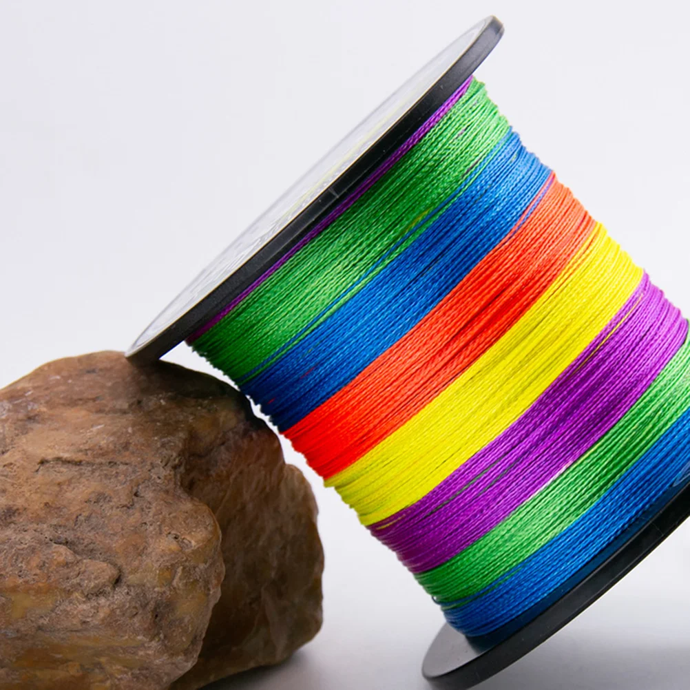 Braid Fishing 08 Braided Fishing Line Super Strong Multicolour Pe Material Line to 500M fishing wire