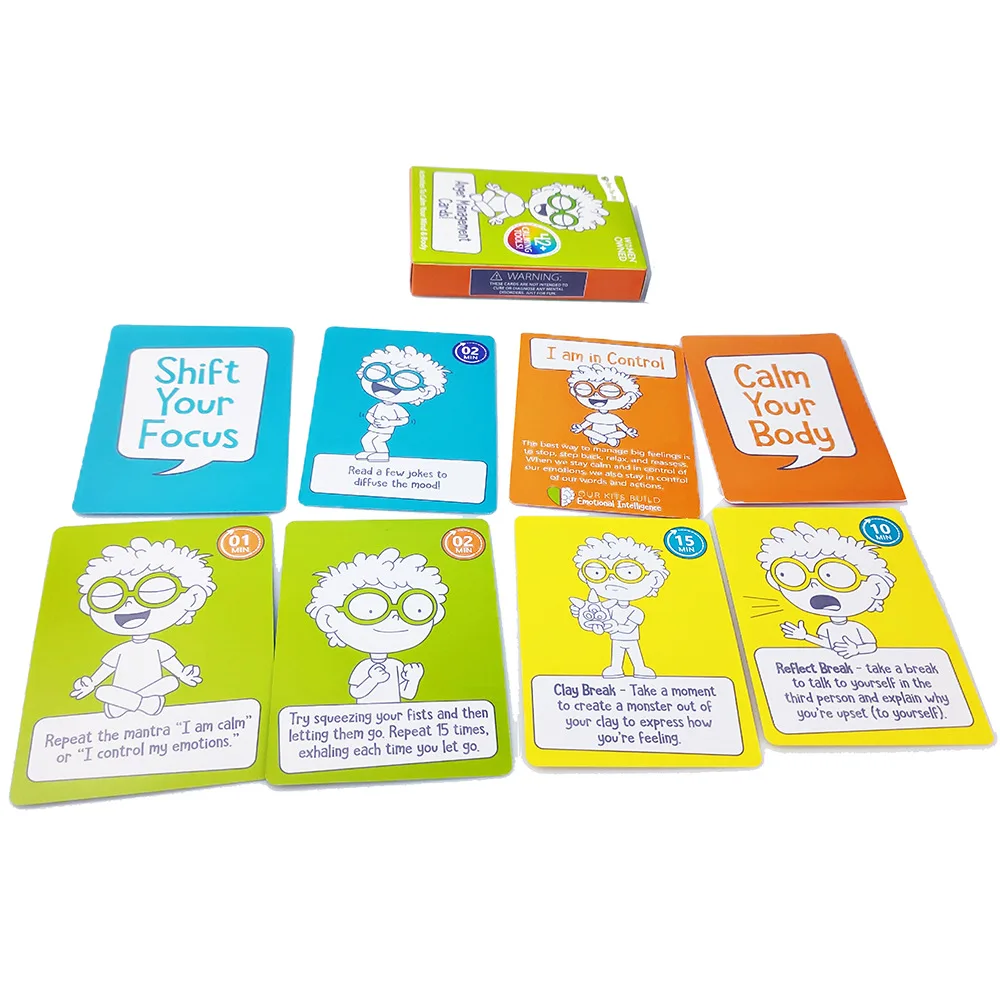 Mindfulness Game for Kids - 50 Mindfulness Activities for Kindness, Focus and Calm Mindful Talk Cards for Children and Parents C