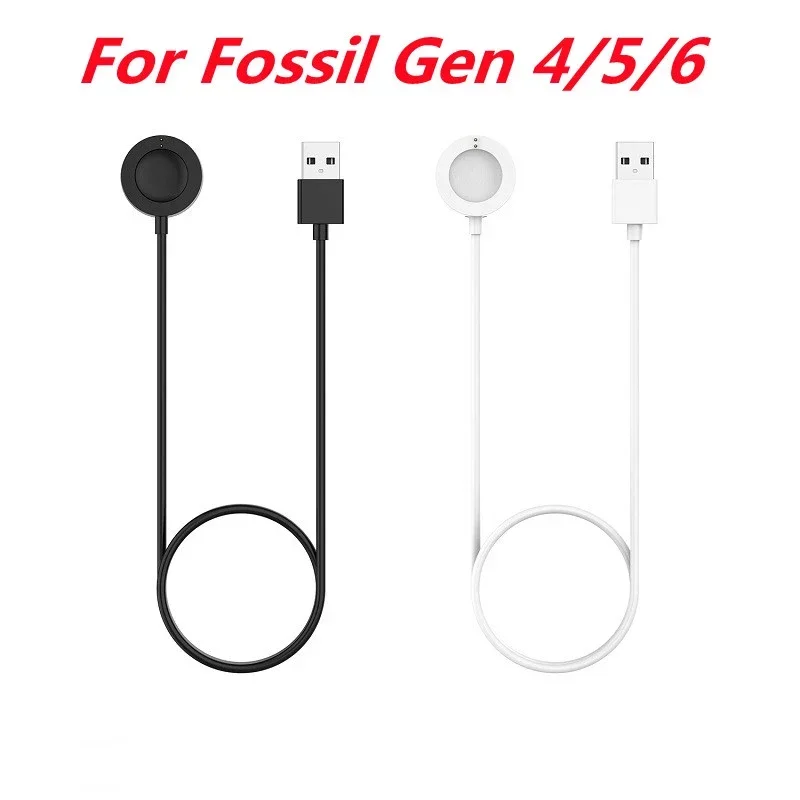Cavo di ricarica USB da 1M per Fossil Gen 4 5 6 45mm Smart Watch Caricabatterie Cavo di alimentazione a ricarica rapida Accessori per orologi