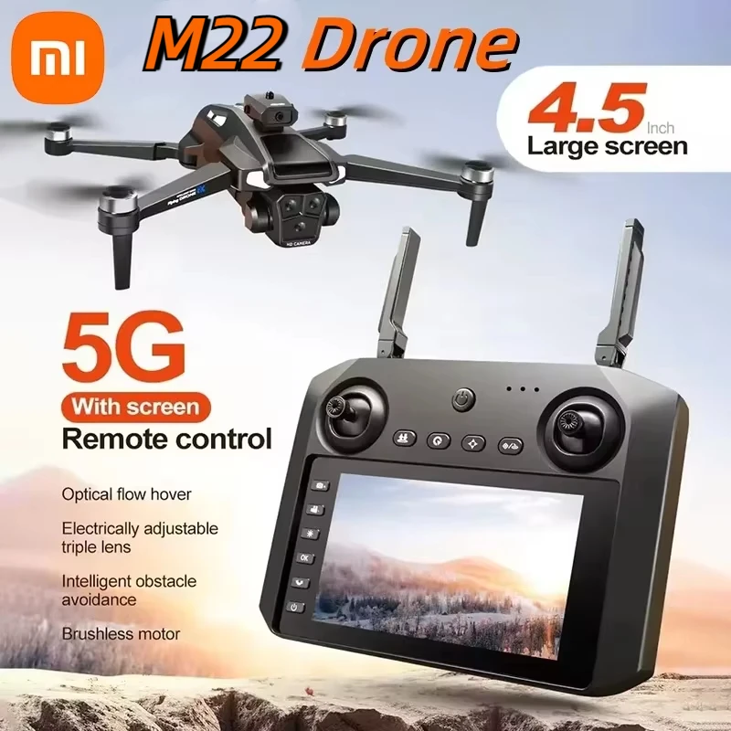 Xiaomi M22 Profesional Drone 5G Brushless 4K Hd Dual Camera Obstacle Avoidance Aerial Photography Foldable Quadcopter Toy 2025