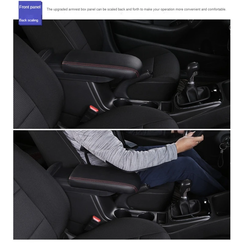 Center Console Armrest Box Lengthen Pad Box Protection Cover For Toyota Corolla Cross 2019-2022 Interior Accessories