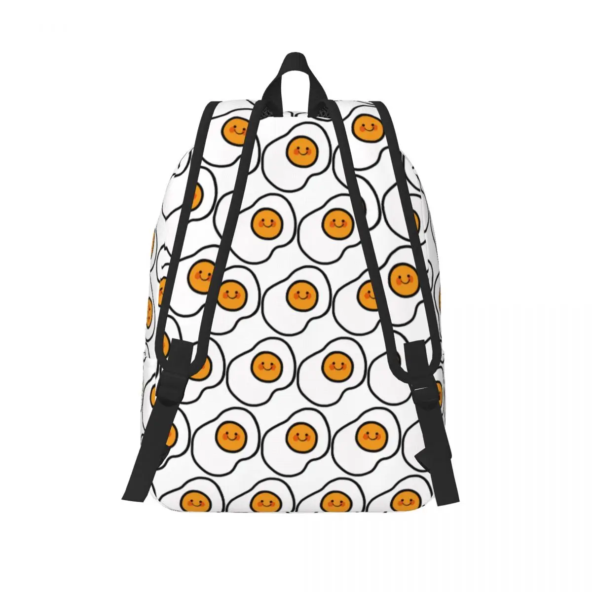 Eggcelent Happy Fried Egg Student Backpack School Bag Hiking Travel Daypack for Men Women Fashion Bookbag Shoulder Bags