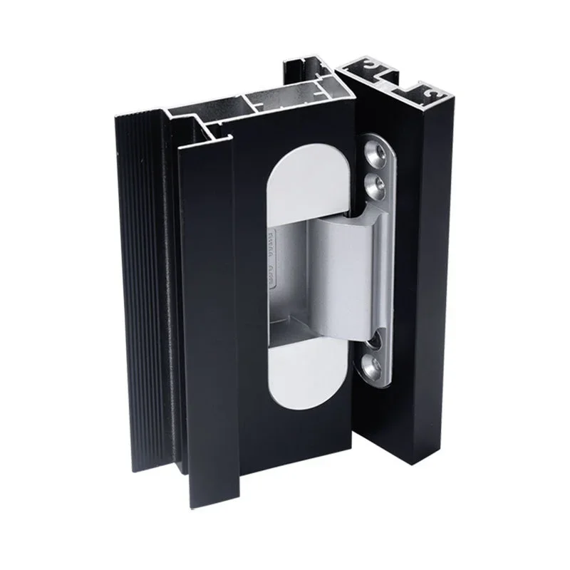 2PCS Aluminum Door Invisible Hinge 110*31mm Heavy Duty Glass door 110 Degrees Aluminum Alloy Frame Ecological Concealed Hinge