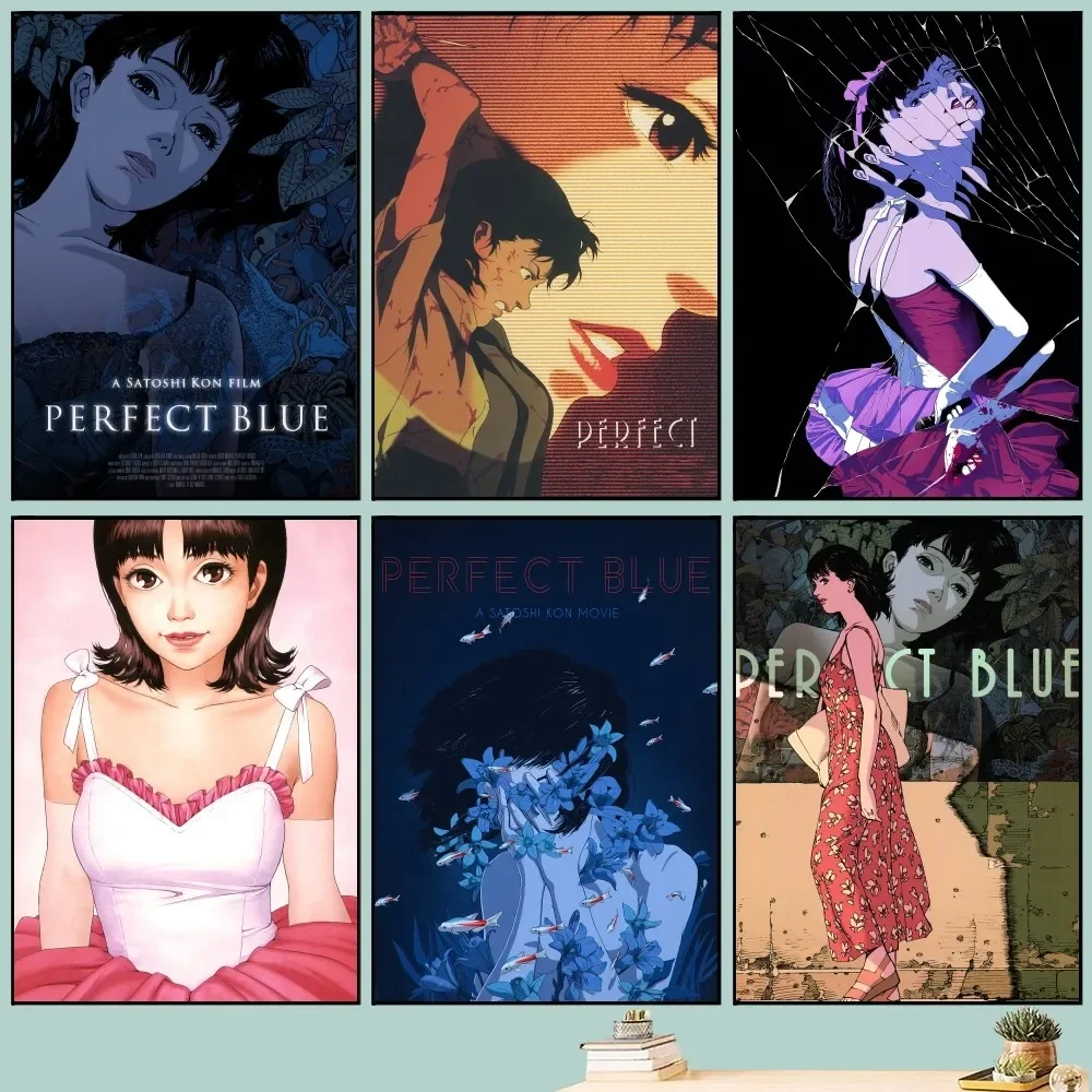 

Anime Perfect Blue Movie Poster DIY Vintage Movie Poster Wall Art Painting Study Stickers Small Szie Wall Painting